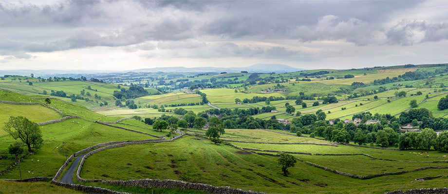 Landschaft in der Grafschaft Yorkshire