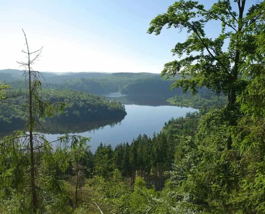 Der fjordähnliche Bleilochstausee