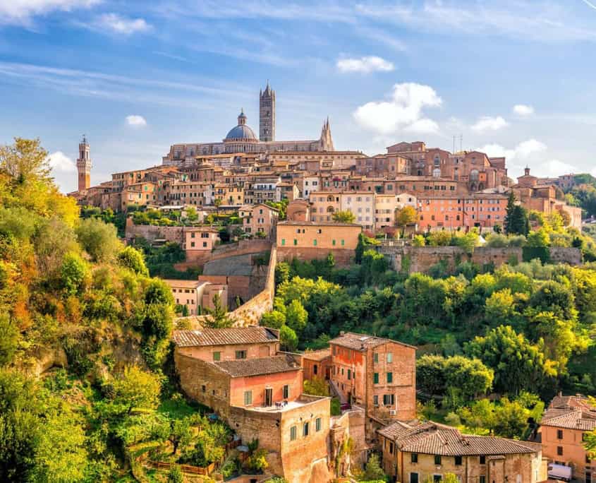 Blick auf Siena